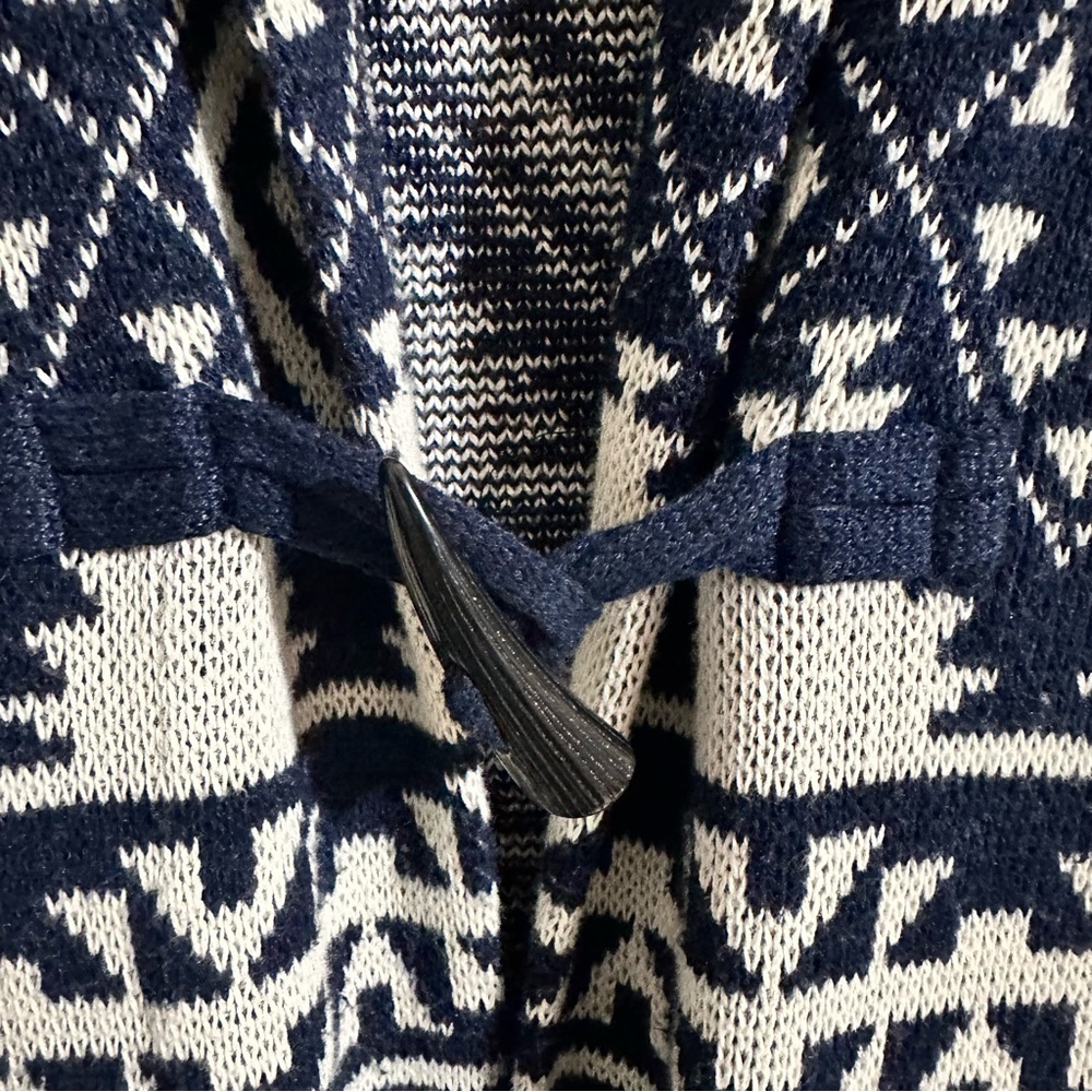 Chaps Aztec Patterned Toggle Button Sweater Large… - image 3